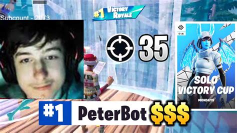 How PeterBot dropped 35 bomb in Solo Cash Cup Finals [FULL GAMEPLAY ...