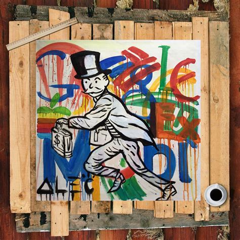 Alec Monopoly Graffiti Oil Painting on Canvasurban - Etsy Canada