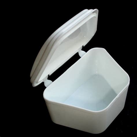 White Denture Bath Retainer Box Orthodontic Mouth Guard Dental Storage Container - Walmart.com