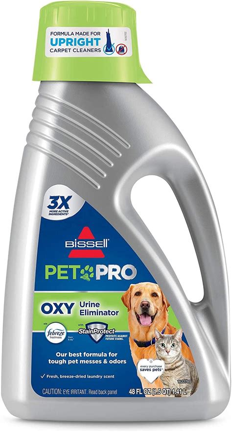 BISSELL Professional Pet Urine Eliminator, Oxy & Febreze Carpet Cleaner Shampoo, Stain Removing ...