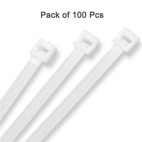 50 Pcs White Nylon Cable Zip Tie Fasten Wrap Price In Pakistan - DCart.PK