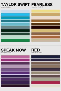 taylor swift album cover colour palette | Taylor swift album, Taylor ...