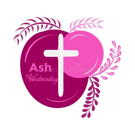 Ash Wednesday Cross Vector Art Stock Vector - Illustration of typography, christian: 270027629