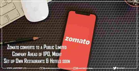 Zomato converts to a Public Limited Company Ahead of IPO Might Set up ...