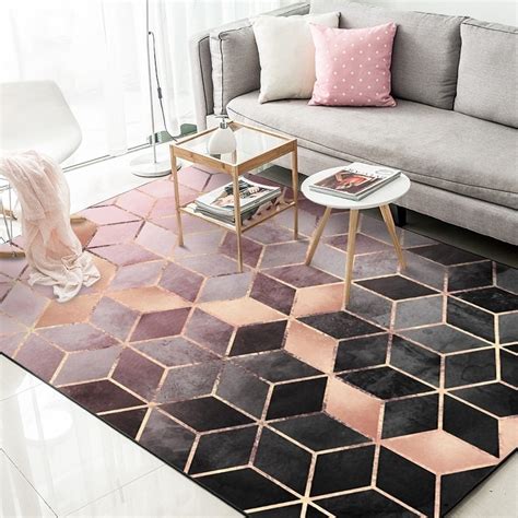 Geometric Pattern Carpet Tiles - Carpet Vidalondon