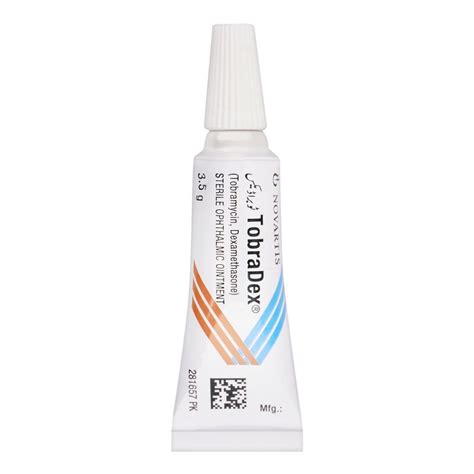 Order Novartis Pharmaceuticals Tobradex Eye Ointment, 3.5g Online at ...