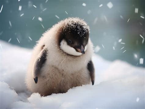 Baby penguin in the snow - Impossible Images - Unique stock images for ...