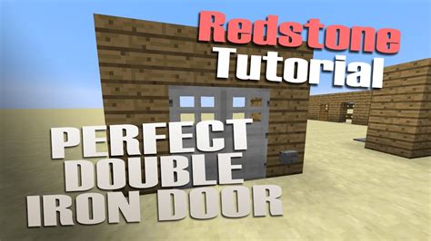 Sirhc's Minecraft Tutorials: Perfect Double Iron Door - YouTube