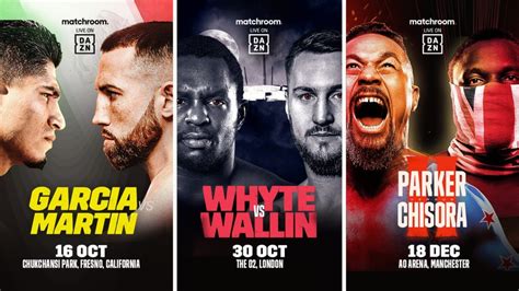 DAZN and Matchroom announce more global additions to growing fall fight ...