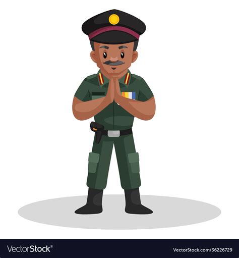 Army man cartoon Royalty Free Vector Image - VectorStock