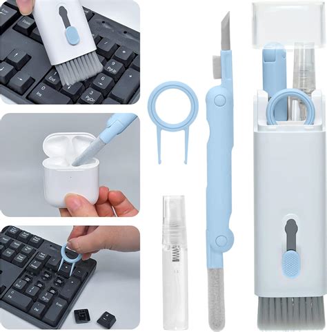 Keyboard Cleaner Brush 7 in 1 Laptop Cleaning Kit Upgrade Multifunctional Computer Cleaning kit ...