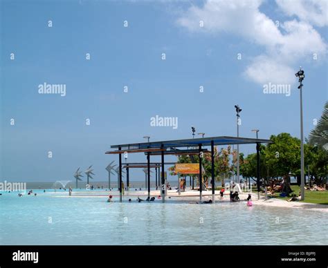 Swimming Lagoon on Cairns Esplanade in Australia Stock Photo - Alamy