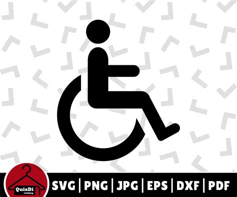 Wheel Chair Sign SVG Handicap Symbol Disabled Person Chair - Etsy