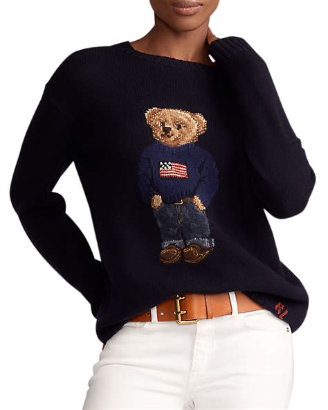 Ralph Lauren Collection Polo Bear Cashmere Sweater | Neiman Marcus