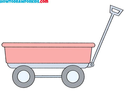 How to Draw a Wagon - Easy Drawing Tutorial For Kids