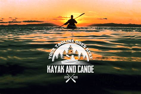 kayak and canoe logo (429189) | Logos | Design Bundles