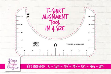 T-Shirt Alignment Tool - 4 Size Variation Free SVG Files - LinkedGo Vinyl