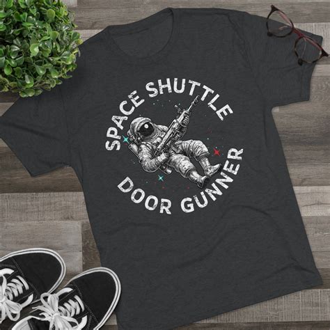 Space Shuttle Door Gunner - Triblend Athletic Shirt – American Marauder