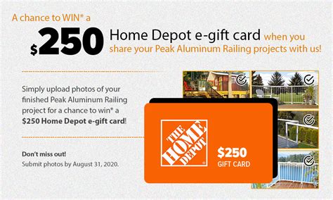 Claim Homedepot Gift Card - Peak Products (USA)