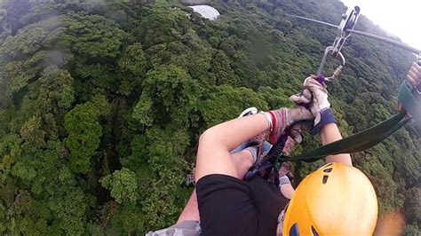 1K Zip line in Costa Rica, Monteverde Cloud Forest, Wearing my Go Pro Hero2. - YouTube