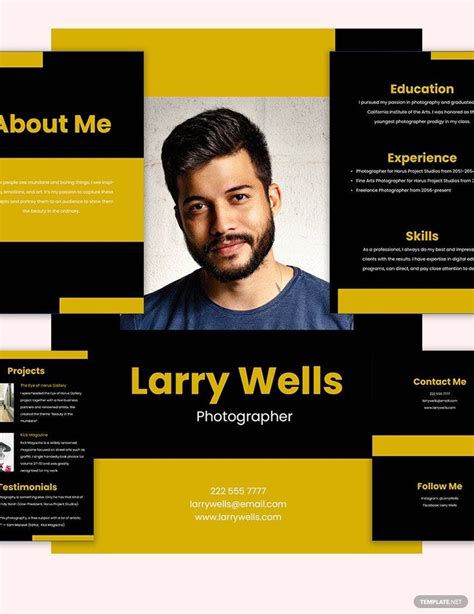 Creative Photography Portfolio Template in InDesign, Illustrator, Word, Google Docs, PSD ...