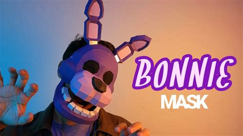 How to make a Bonnie Mask using Paper - DIY FNAF Mask - YouTube