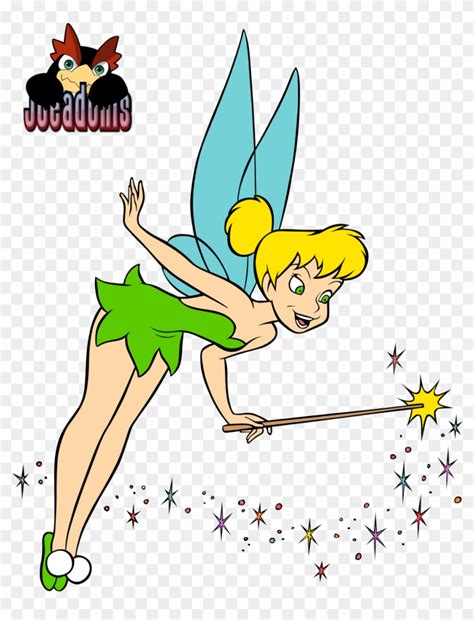 Tinkerbell With Wand Clip Art