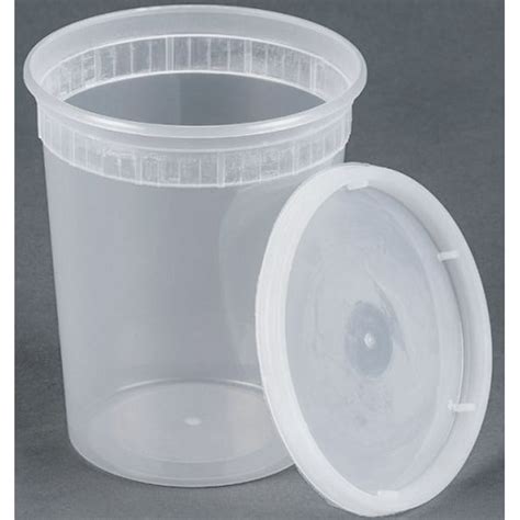 25 sets 32oz plastic soup/Food container with lids - Walmart.com - Walmart.com