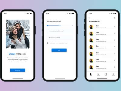 Friends App by Danielosas on Dribbble
