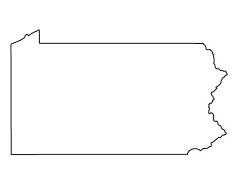 Printable Pennsylvania Template