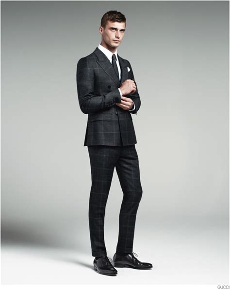 Clément Chabernaud Models Gucci Men's Tailoring Suit Collection – The ...