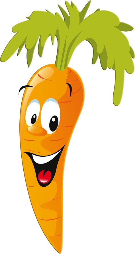 Happy and smiling carrot clipart | Fruit cartoon, Vegetable cartoon ...