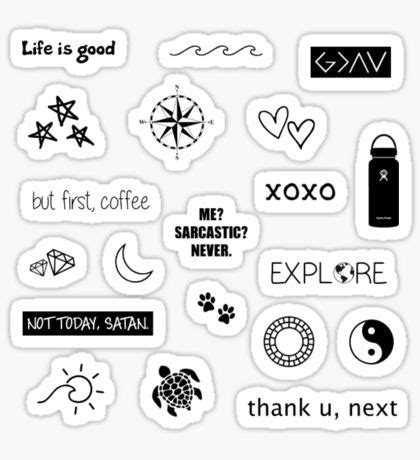 Pegatinas: Aesthetic | Black stickers, Iphone case stickers, Black and white stickers