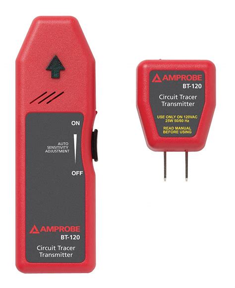 AMPROBE Circuit Tracer Kit: For Energized Lines, 90 to 250V AC, CAT II 250V - 12U593|BT-250 ...