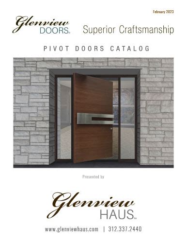 Glenview Doors Literature | Front Doors, Stock and Custom, Modern, and Traditional, Chicago