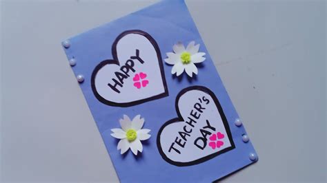 Simple Teachers Day Cards For Kids