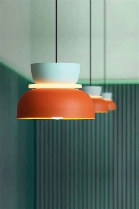 MACRI Color Block Nordic Pendant Light em 2024 | Luminárias contemporâneas, Lâmpada de parede ...