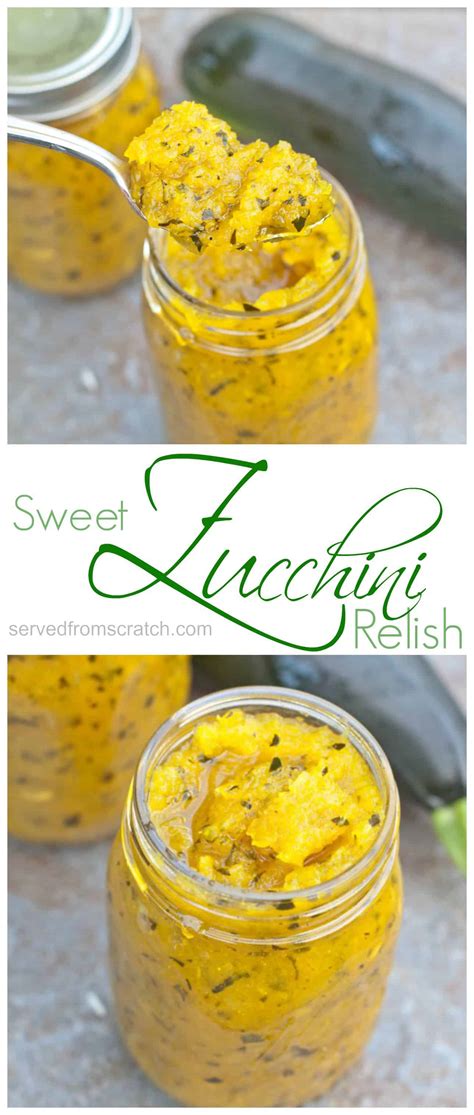 Sweet Zucchini Relish | Served From Scratch