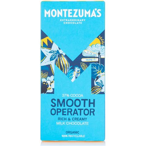 Montezumas Smooth Operator 37% Milk Chocolate Bar - 90g - Montezumas ...