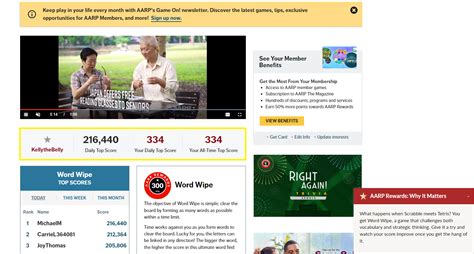 AARP Online Community and Discussion Forums - New Word wipe game - AARP ...