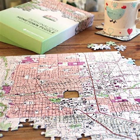 Personalized 'My Hometown' Map Jigsaw Puzzle | Last-Minute Gifts 2018 | POPSUGAR Smart Living UK ...