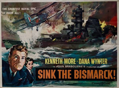 Vintage Sink the Bismarck Movie Poster | eBay