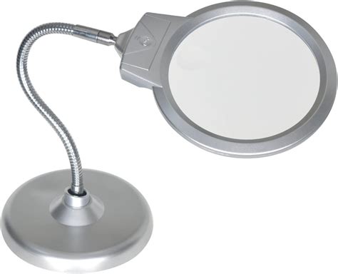 YOCTOSUN Large Magnifying Glass Stand, 2X 5X Desktop Magnifier with 2 LED Jumbo Lens, Hands Free ...