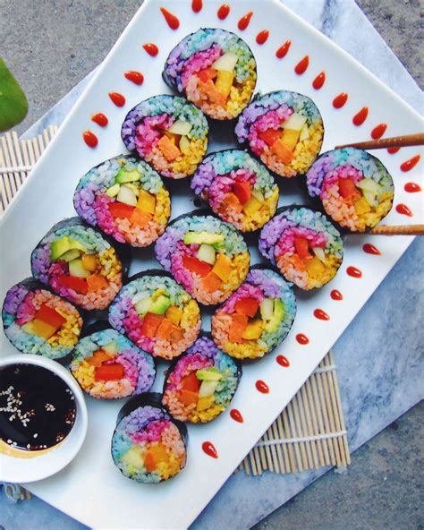 Rainbow Unicorn Sushi - the indigo kitchen