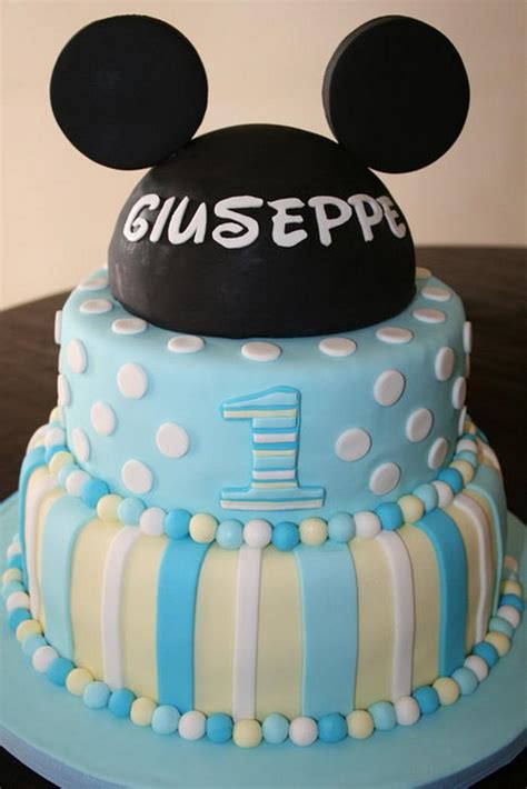 Baby Mickey Mouse Cake - Decorated Cake by The SweetBerry - CakesDecor