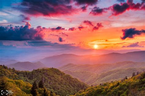 MichaelPocketList: Spring Sunset in the Blue Ridge Mountain in Western ...