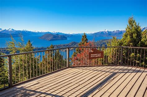 Premium Photo | Cerro campanario viewpoint near bariloche in nahuel ...