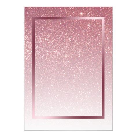 Pink Glitter Girly Glamorous Birthday Party Invitation | Zazzle | Pink ...