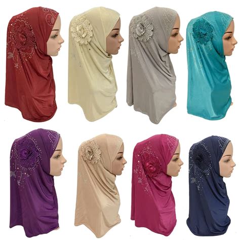 Islamic Ladies Head Scarf Headwear Muslim Hijab Inner Cap Wrap Shawl ...