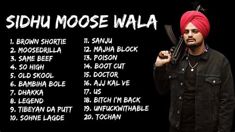 SIDHU MOOSE WALA JUKEBOX 2021 | SIDHU MOOSE WALA ALL SONGS 2021 | All ...